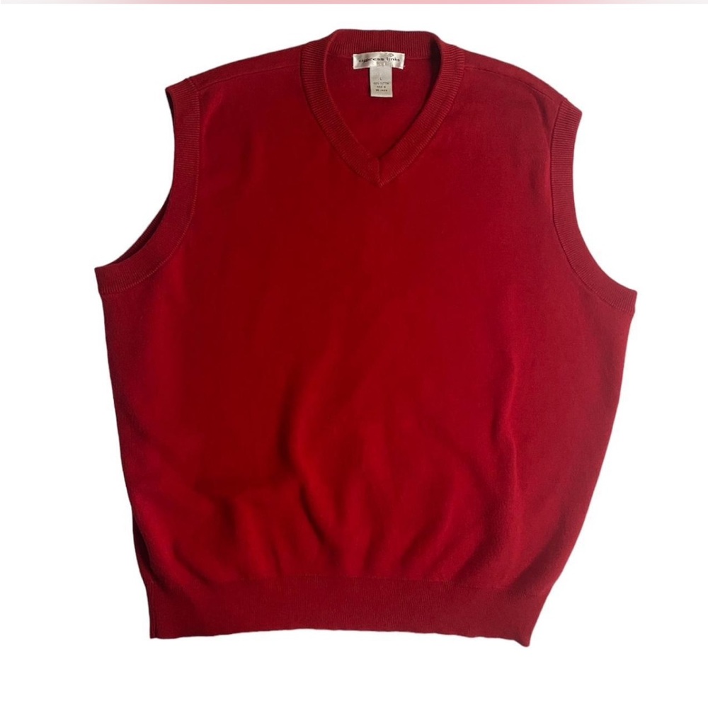 Men's Red Sweater Vest